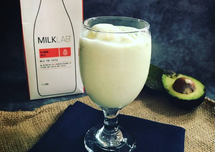 resepi Almond Avacado Milkshake