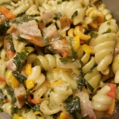 A picture of Chicken Sausage skillet dinner.