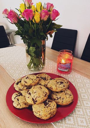O poză a rețetei Cookies with chocolate and walnuts.