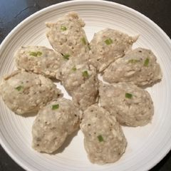 Steam Tofu with Ground Pork and Minced Fish A picture of Steam Tofu with Ground Pork and Minced Fish.
