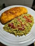 Cordon Bleu Maison et Riz Pesto