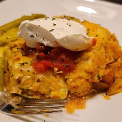 Chicken Taco pie A picture of Chicken Taco pie.
