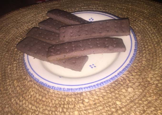 Purple shortbread