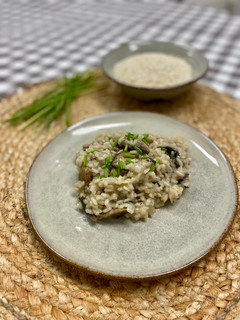 Una foto de Risotto de champiñones