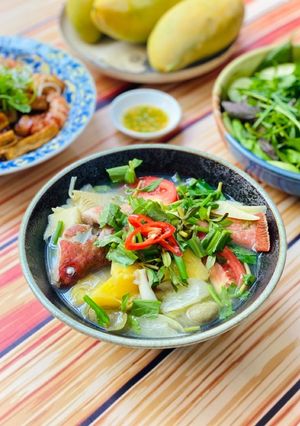 Hình của món Canh Chua Cá Mú.