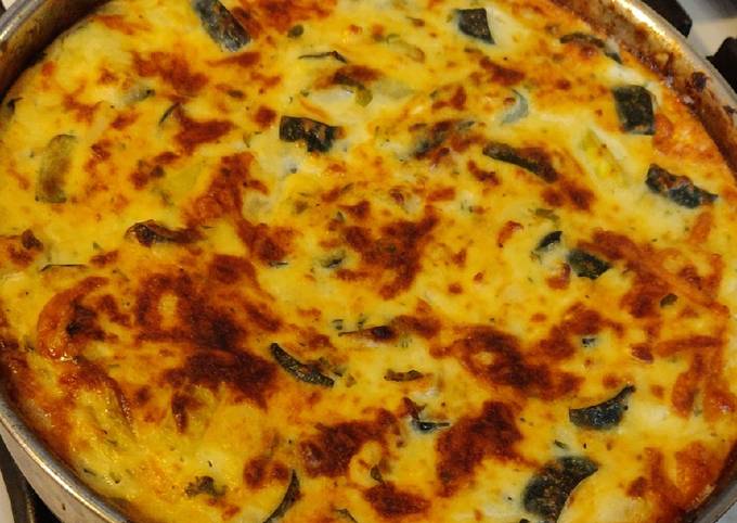 Simple Way to Prepare Ultimate Keto tortilla with courgettes - Easy Recipes for Kids