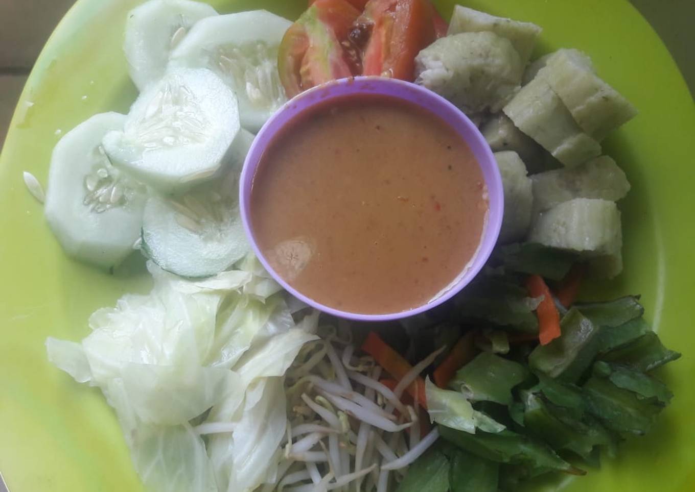 Pecel Kecipir Sambal Kacang Mete 😍
