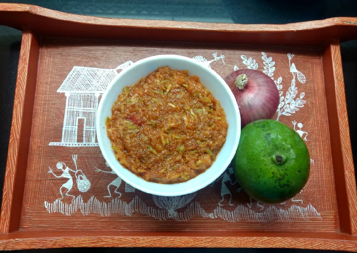 Sweet and sour Raw mango dip