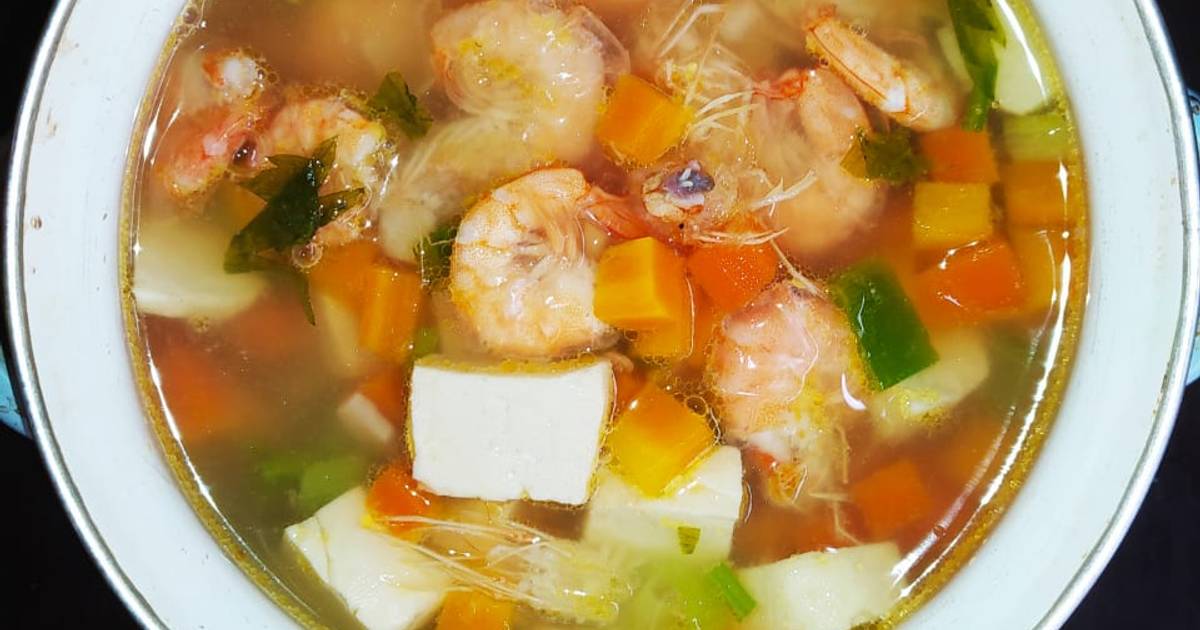 Resep Sup Udang Tahu Oleh Midatrimida - Cookpad