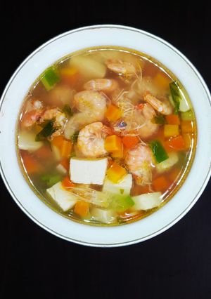 Foto resep Sup Udang Tahu