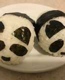 Onigiri (Oniguiri) de Panda ~Bolita de Arroz Estilo Japonés~