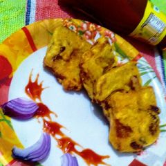 Bread pakora A picture of Bread pakora.
