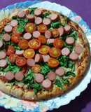 Pizza con sabor alemán