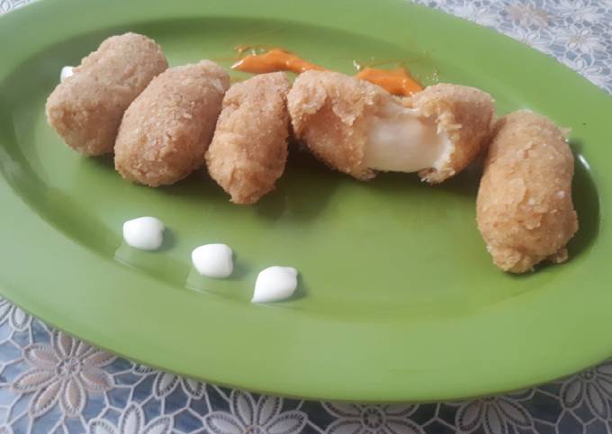 Stik keju mozarella #homemade #cemilan #sederhana