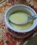 Sopa de sémola (Vitina) con queso crema