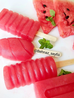 عکسی از دستور بستنی یخی هندوانه 🍉