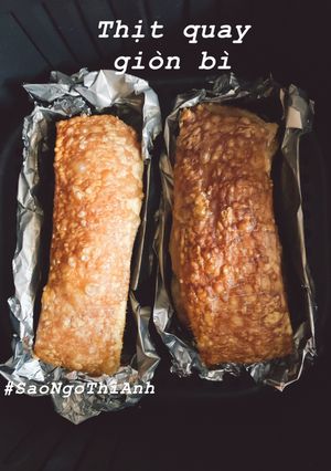 Hình của món Airfryer - Thịt quay giòn bì.
