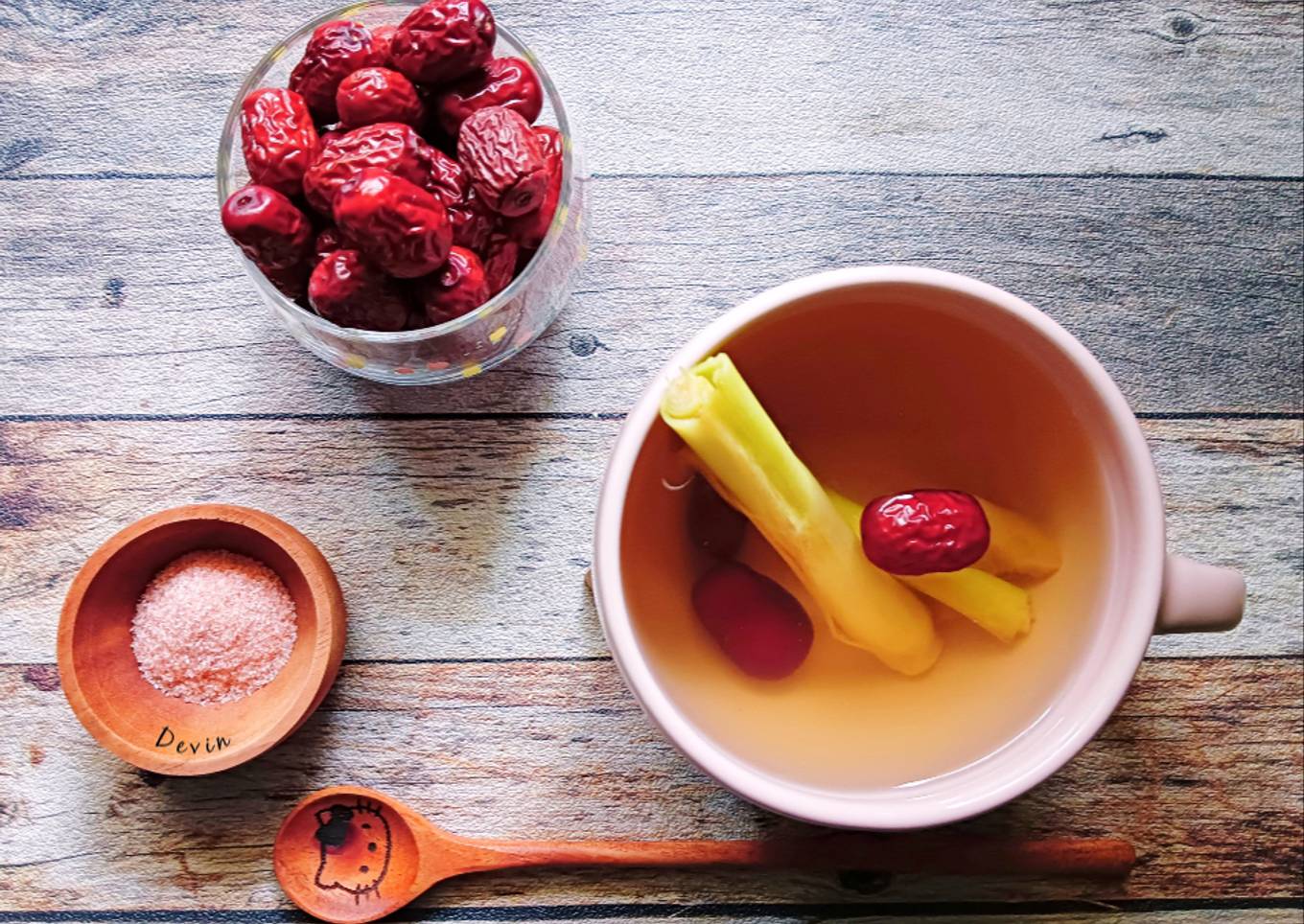 Resep 324. Teh Jujube (Kurma Cina) Jahe Sereh yang Menggugah Selera