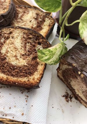 Une photo de Cake marbré