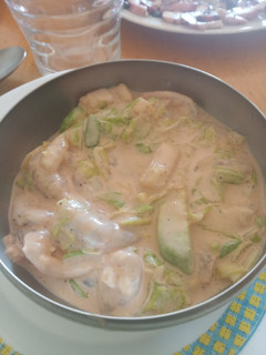 Una foto de Cóctel de gambas con aguacate