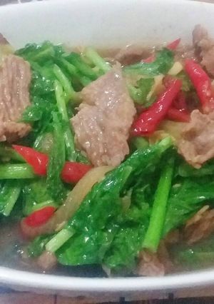 Foto resep Tumis Baby Kailan Daging Sapi