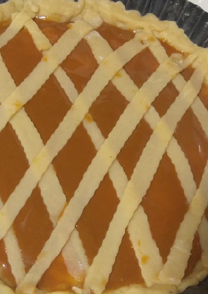 Una foto de Pastafrola de dulce de leche
