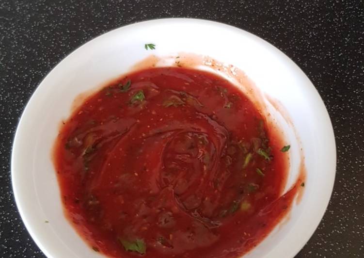 Easiest Way to Make Homemade Quick tangy chutney