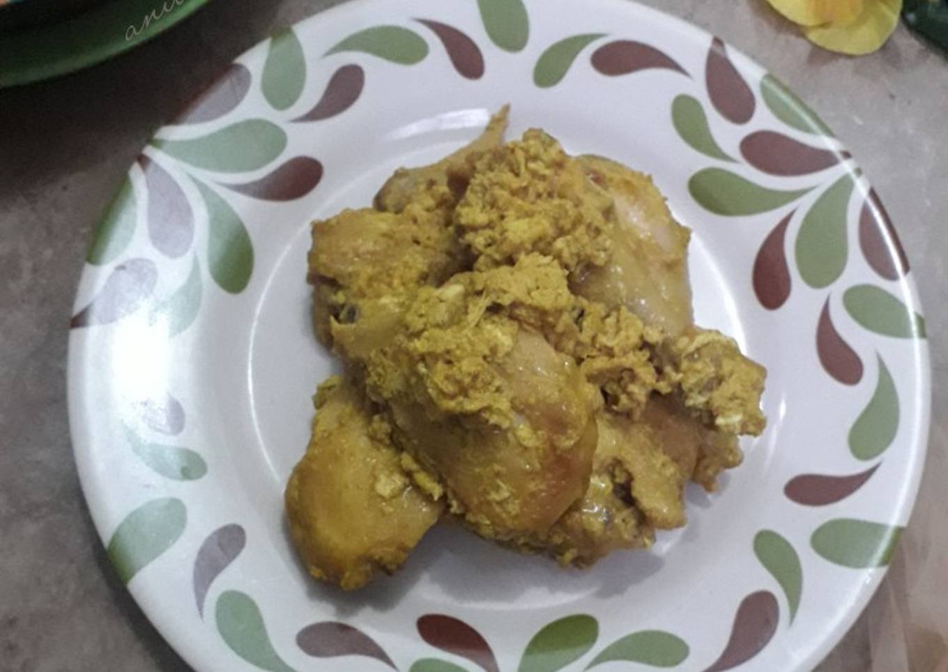 Ayam ungkep ala restoran padang