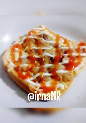 Foto resep Roti tawar topping pizza