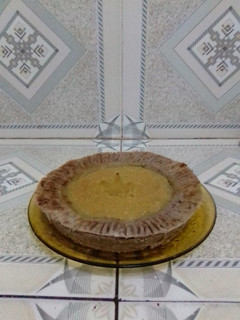 Una foto de Tarta de guineo y taro