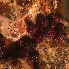 A picture of Blackberry Basil Chicken Breast.