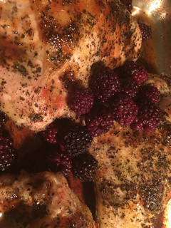 A picture of Blackberry Basil Chicken Breast.