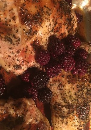 A picture of Blackberry Basil Chicken Breast.