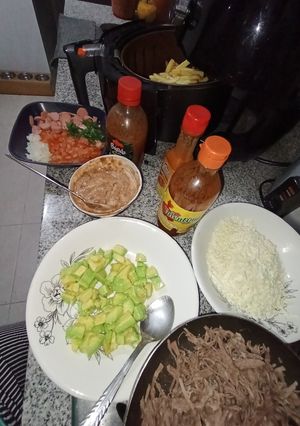 Una foto de Papas francesas mexicanas