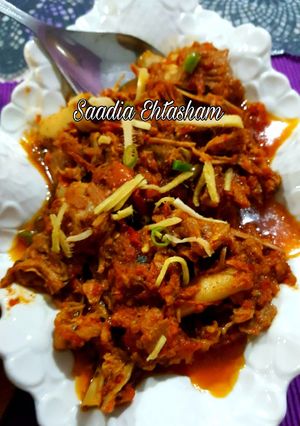 A picture of Highway style koyla karahi.