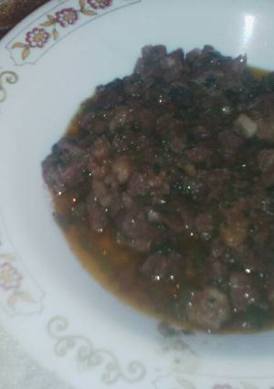 A picture of Wet fry beef.
