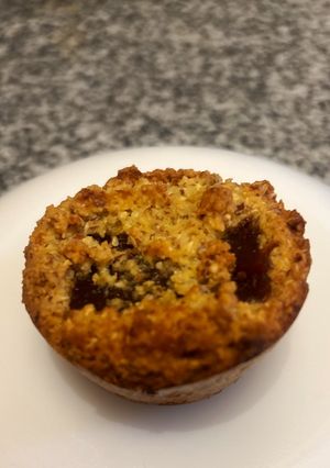 Una foto de Muffins de harina de almendra y membrillo