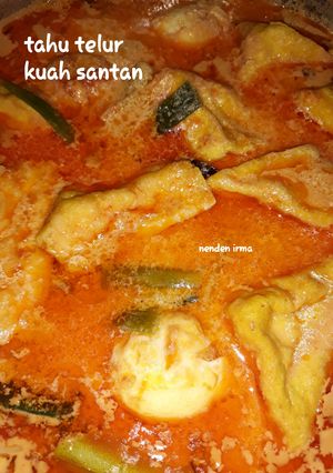 Foto resep Tahu telur kuah santan