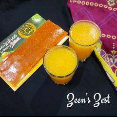Qamar Al Deen or Apricot Leather Juice A picture of Qamar Al Deen or Apricot Leather Juice.