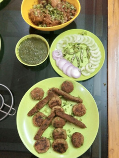 A picture of Chicken Oil less Kababs.