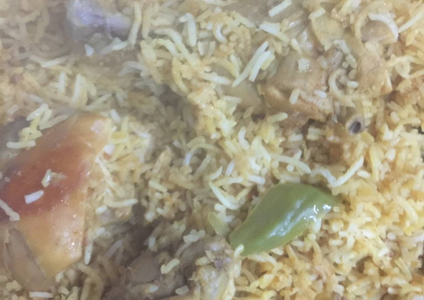 Kachay gosht ki biryani