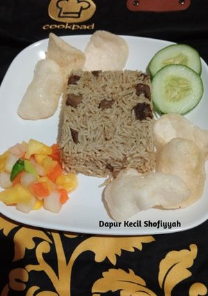 Foto resep Nasi Kebuli Bumbu Instan Tanpa Rice cooker