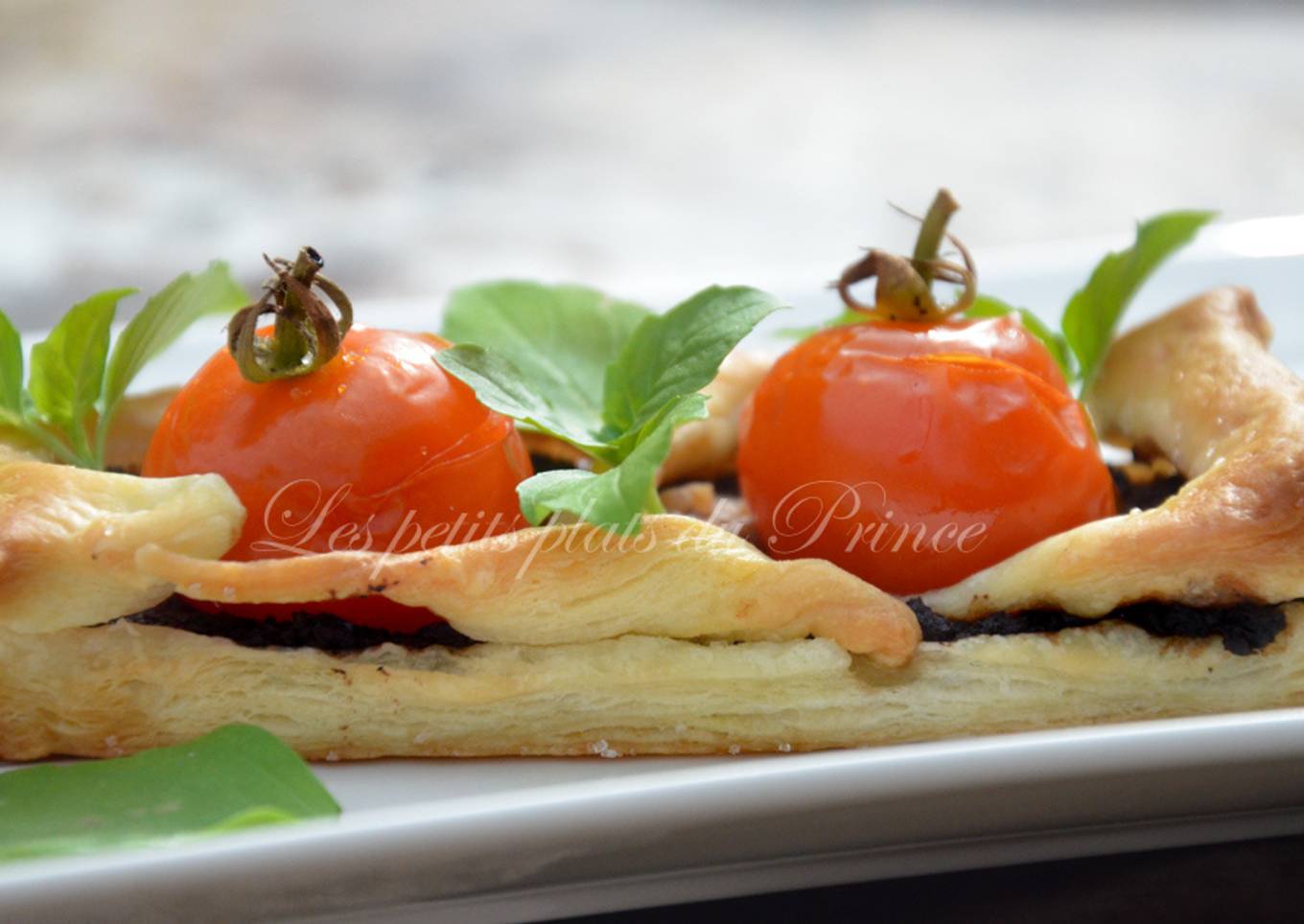 Feuilletés aux tomates cocktail du jardin