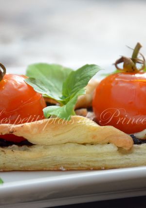 Une photo de Feuilletés aux tomates cocktail du jardin