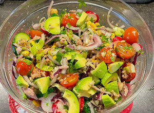 A picture of Mediterranean tuna salad.
