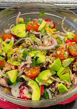 A picture of Mediterranean tuna salad.