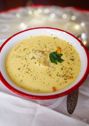 Kapros tőkehalleves Picipirostól recept fotója