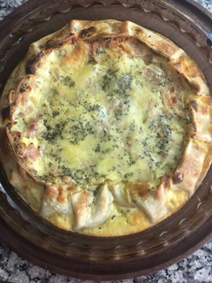 Una foto de 🥚Quiche de Jamón y Queso🧀😃