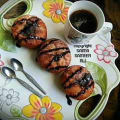A picture of Chocolate lava bombs With black coffee.