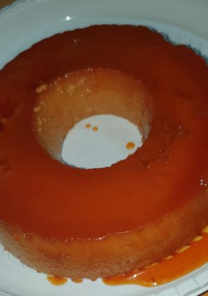 Una foto de Flan de dulce de leche
